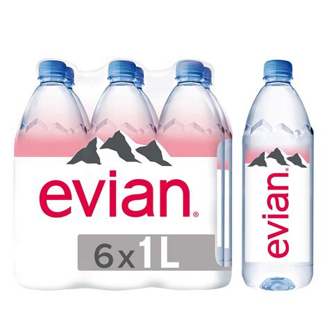 Buy Evian Natural Mineral Water 1lx6 Online Shop Beverages On