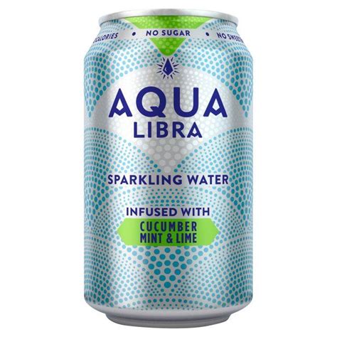 Aqua Libra Infused Sparkling Water Cucumber Mint And Lime 330ml From
