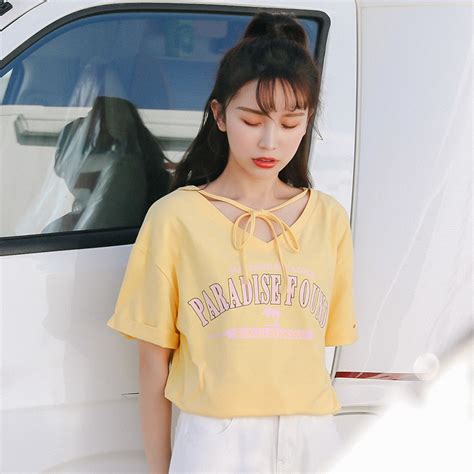 Ukraine Summer 2018 Harajuku Kawaii Korean Clothes Spring Tshirt