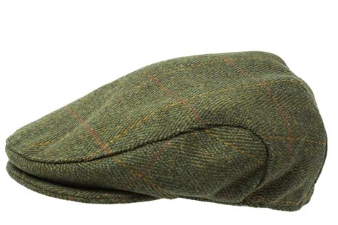 Tweed Flat Cap Premium Scottish Tweed Teflon Coated Farmers