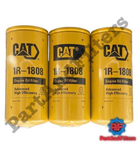 Caterpillar 1r1808 Oil Filter Cat 1r 1808 Replace 275 2604 Pack Of 3