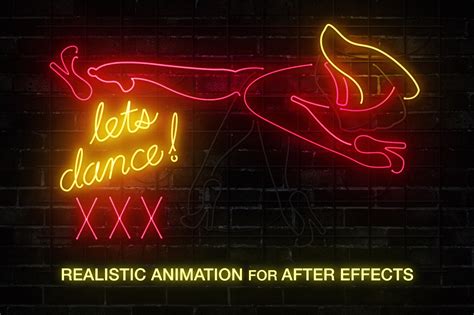 Retro Neon Sign Graphic Templates For Photoshop And After Effects