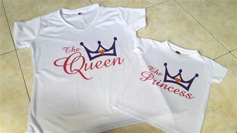 Combo Camiseta Mama E Hija Queen Y Princess 60000 En Mercado Libre