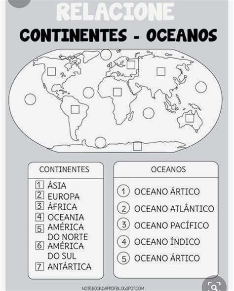 Continentes Y Oceanos Actividad De Ciencias Sociales Images