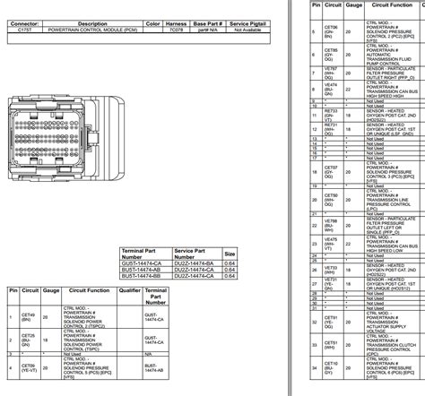 Ford Escape 2022 Electrical Wiring Diagram Connector Viewer Pinout