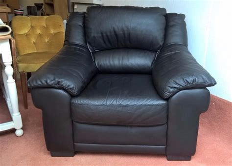 Shop the latest leather armchair deals on aliexpress. As New Black Leather Armchair **FREE LOCAL DELIVERY ...