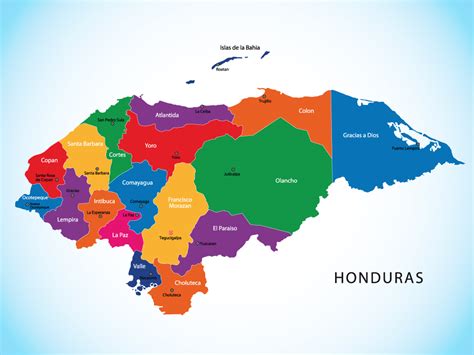 Mapa De Honduras Con Sus Cabeceras Mapa De Honduras