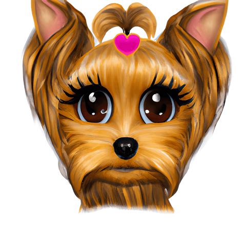 Cute Adorable Yorkie Dog Cartoon · Creative Fabrica