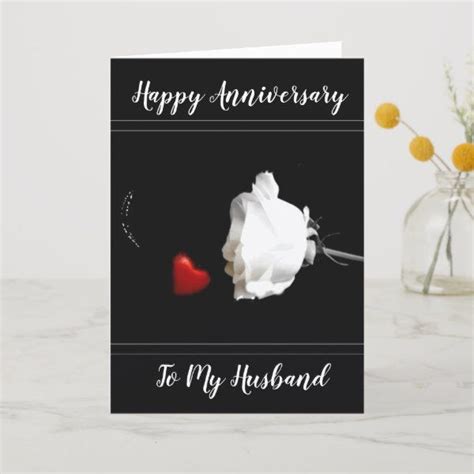 If you are good at crafts, consider hand making aa beautiful card. OUR ANNIVERSARY** HUSBAND U MEAN WORLD TO ME CARD | Zazzle ...