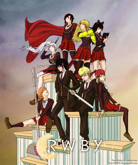 Rwby Team Rwby And Jnpr Poster By Essynthesis On Deviantart
