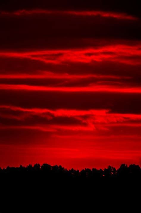 Red Sky Red Sunset Red Wallpaper Red Aesthetic