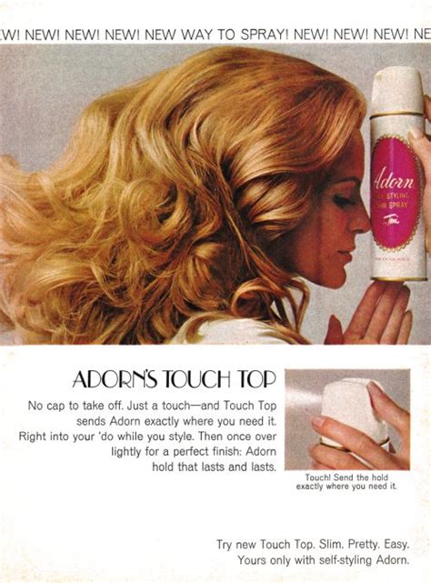 Every day after school, she and her best friend penny run home to watch the show and drool over the hot link larkin, much to tracy's mother edna's dismay. 1970 Advertisement for Adorn Hair Spray | Vintage ...