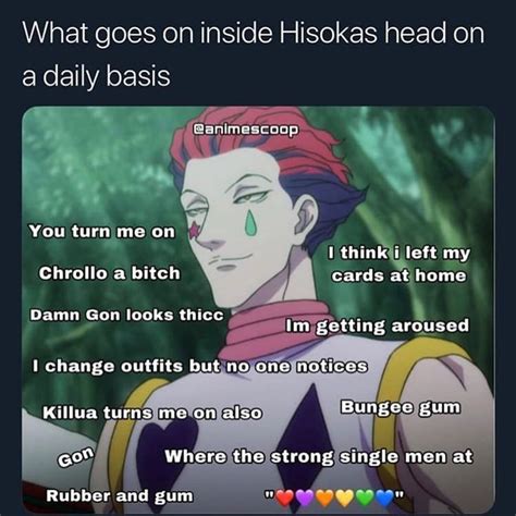 Inside Hisokas Mind Hunter X Hunter Funny Anime Moments