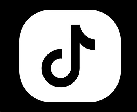 Tiktok Social Media Icon Logo Abstract Symbol Vector Illustration