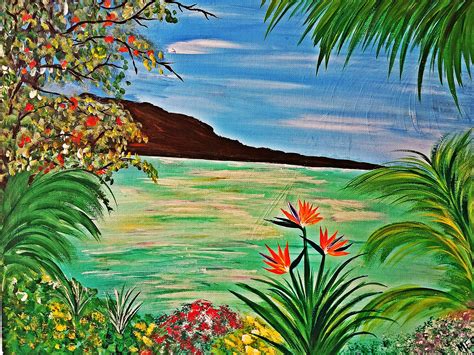 Paradise Landscape Art Painting Art