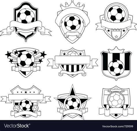 Soccer Badge Royalty Free Vector Image Vectorstock