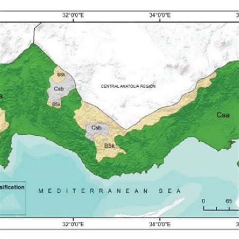 climate map of mediterranean region download scientific diagram