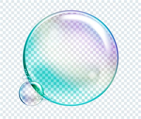 Vector Rainbow Burbujas De Agua Elementos De Diseño Realista Aislado