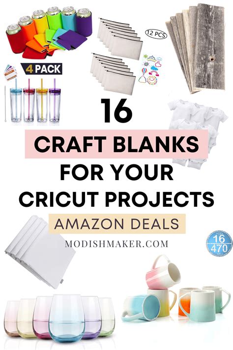16 Craft Blanks For Cricut Projects Amazon Deals The Modish Maker