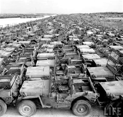 Military Junkyards And Graveyards For Scrap Vehicles Tanks And Jeeps