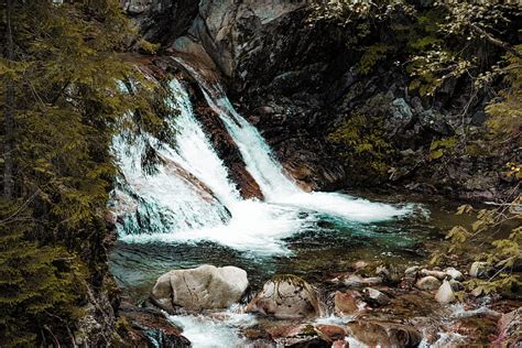 Of Waterfalls During Daytime Hd Wallpaper Peakpx