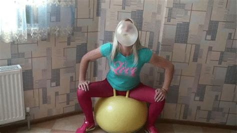 While My Ass Bounces On A Huge Yellow Balloon Im Fun To Blow Bubbles For You Wmv 1920x1080 Full