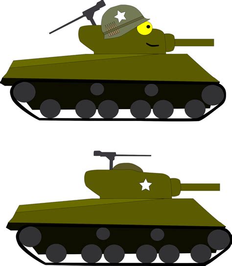 Tank Cartoon Army Free Vector Graphic On Pixabay