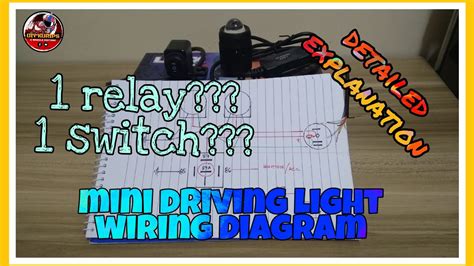 Moto Vlog 11 Mini Driving Light Wiring Diagram 1 Relays And 1 Switch
