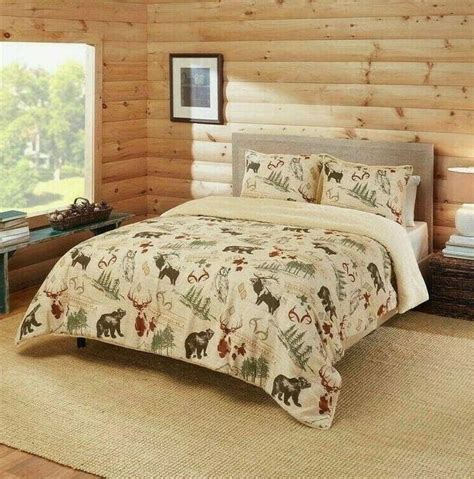 Marimekko unikko full/queen comforter set in navy/gray with 2 standard shams! Outpost Realtree Deer Valley Queen Comforter Set