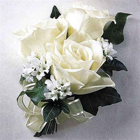 White Rose Corsage Hamilton On Florist Jeans Flower Shop