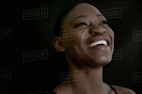 Black Woman Smiling Stock Photo Dissolve