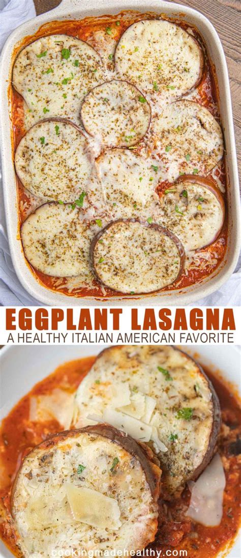 Healthy Eggplant Lasagna Under 200 Calories Cooking Made Healthy