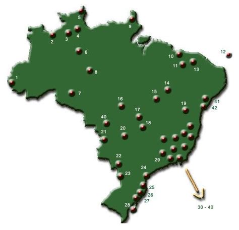 Brazil National Parks Map National Parks Map National Parks