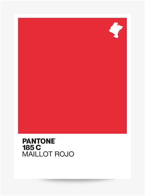 Pantone 185c Maillot Rojo Art Print Inspired By Cycling Etsy Uk