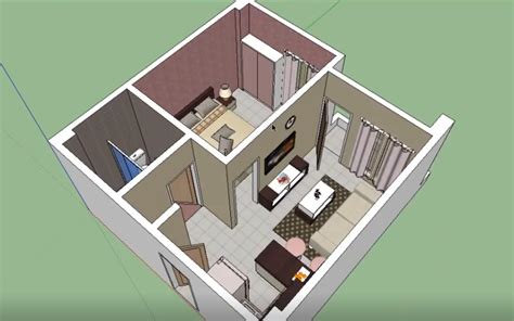 Sketchup 室内设计 公寓） 建模 教程哔哩哔哩bilibili