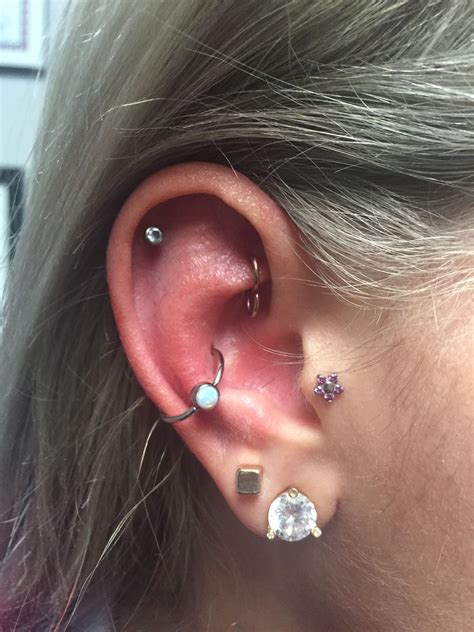 Conch Tragus And Helix Piercings By Lisa Artistic Dermagraphics Helix