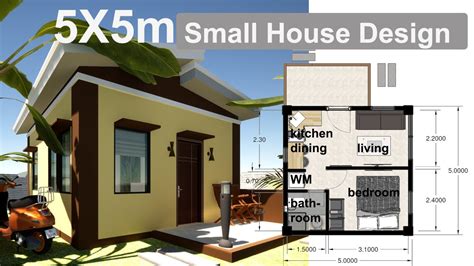 X Meter Simple Small House Sqm Youtube