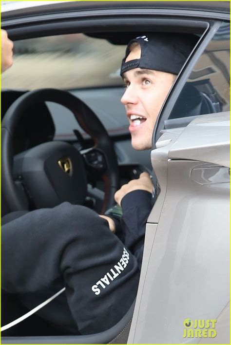 Justin Bieber Looks Cool In His Lamborghini In Beverly Hills Photo 1202149 Photo Gallery