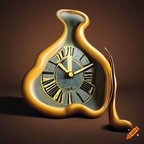 Modern Interpretation Of Salvador Dalis Melting Clocks On Craiyon