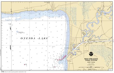 Oneida Lake Fish Creek Nautical Chart ΝΟΑΑ Charts Maps