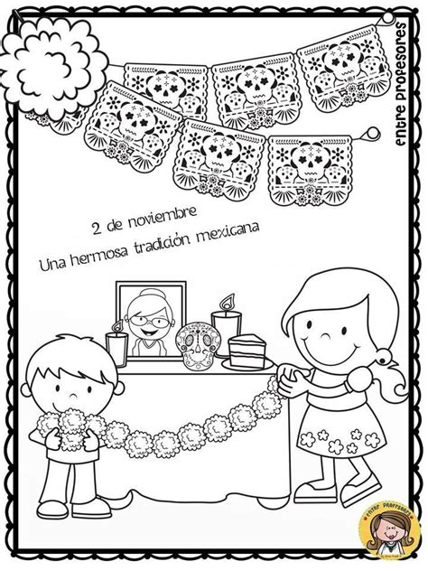 El día de los niños/el día de los libros a celebration of childhood and bilingual literacy traditional songs, rhymes, fingerplays, and games in spanish and english musical credits: dibujos-para-colorear-el-dia-de-los-muertos-4 - Imagenes ...
