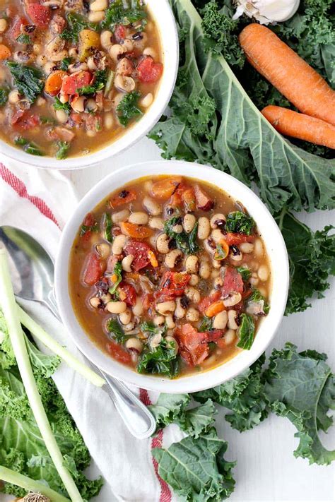 Black Eyed Pea Soup Instant Pot Slow Cooker Stove Bowl Of Delicious