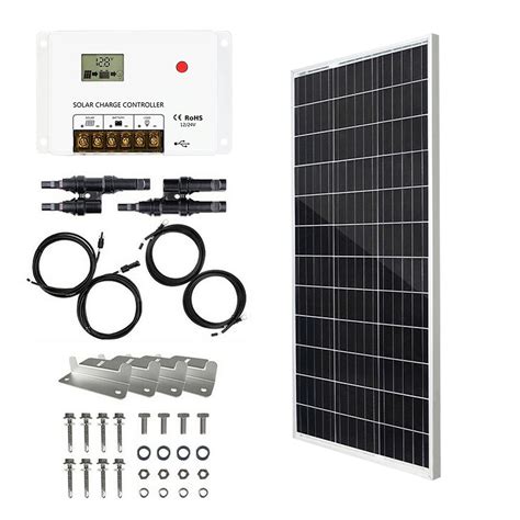 Buy Hqst 100w Solar Panel Kit 12v Monocrystalline Solar Panel With 30a