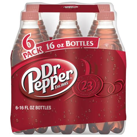 Dr Pepper Soda 16 Fl Oz 6 Count