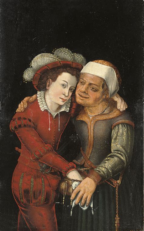 Follower Of Lucas Cranach Ii The Ill Matched Lovers Christies