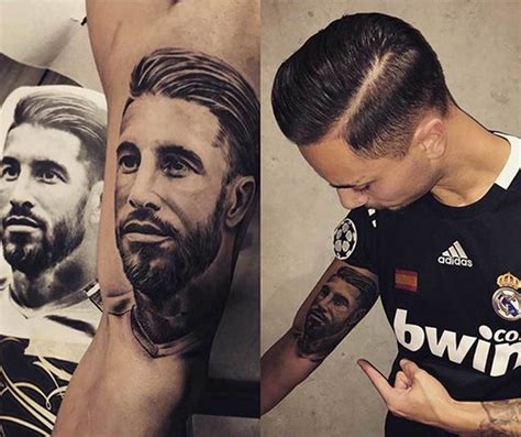 Real Madrid Supporters Sergio Ramos Tattoo Catches The Captains