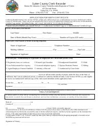 Birth Certificate Application Form Templates Pdf Download Fill And Print For Free Templateroller