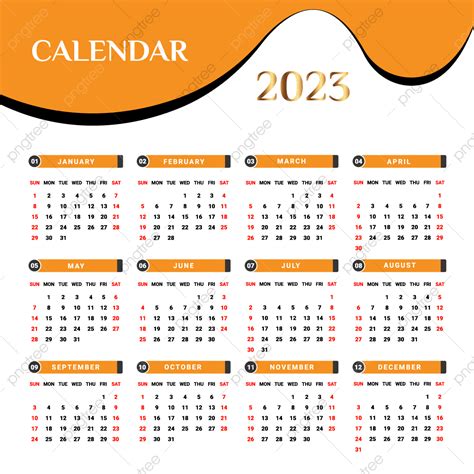 Download Gratis Template Kalender 2023 Lengkap Format Png Psd Eps
