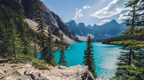nature, Landscape, Moraine Lake, Canada, Mountain, Forest, Summer ...