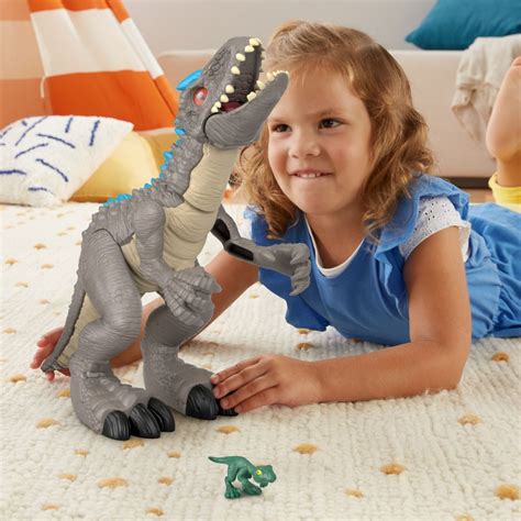 Imaginext Indominus Rex With Compie Flipping Action Imaginext Database